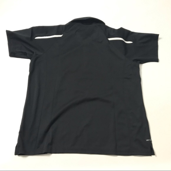 On Tour Women's Golf Polo Shirt Black White Trim - Picture 5 of 6